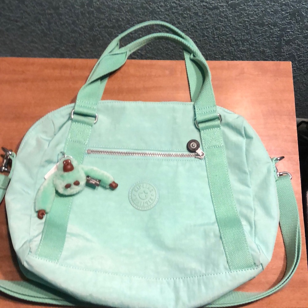 Kipling Seafoam green satchel purse!!!!!